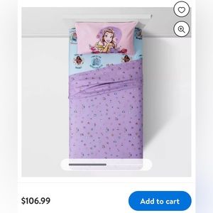 •NEW•Disney Princess 3-Piece Twin Sheet Set